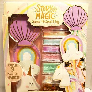 WAND MAKING HOBBY KIT for GIRLS by STORY MAGIC - MAKE YOUR OWN DRESS UP WANDS